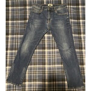 Joseph‎ Abboud Slim Fit Mens Jeans Blue Distressed Stretch Denim 32x30